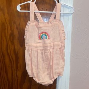 Rainbow bubble romper boutique